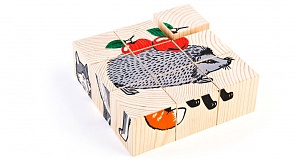 Набор из 9-и кубиков - Животные леса (Томик, 4444-4 ТОМИКsim)